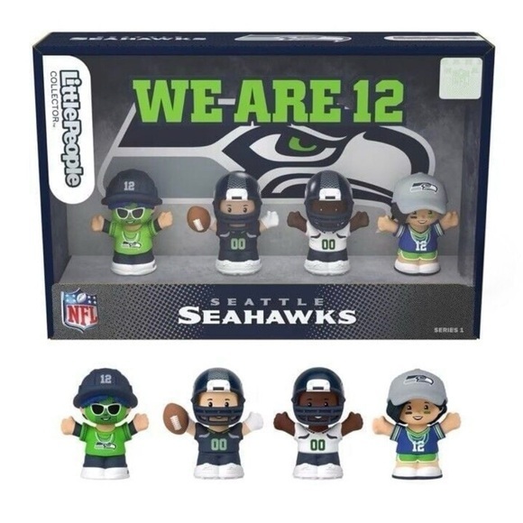 Fisher-Price Other - Fisher-Price Little People Seattle Seahawks collectible set- New in box!